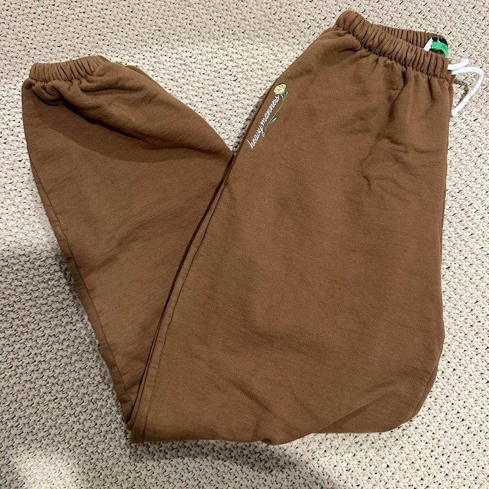 Brown Heavy Manners Sweatpants